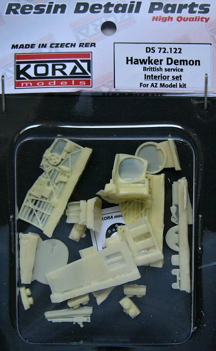 Kora Model DS72122 Hawker Demon British - Interior set (AZ MOD.) 1/72