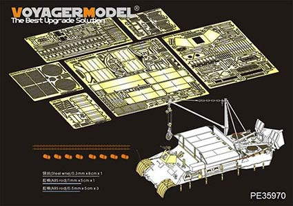 Voyager Model PE35970 WWII German Bergepanther Ausf.A (Late type,Panther G tool holders) Basic (MENG SS-015) 1/35