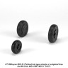 Armory ARAW72050 Mikoyan MiG-21 Fishbed wheels with weighted tires/tyres, late for MiG-21bis, MiG-21SMT, MiG-21 "21-93" 1/72