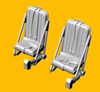 Lf Model 3D7227 Scout/Wasp seat, 2 pcs. (3D-Printed) 1/72