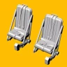 Lf Model 3D7227 Scout/Wasp seat, 2 pcs. (3D-Printed) 1/72