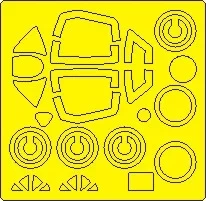 New Ware NWA-M1057 Mask MiG-15 BASIC (BRONCO, H.2000) 1/48
