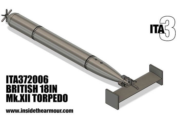 Inside the Armour ITA372006 British MkXII 18 in Torpedo 1/72