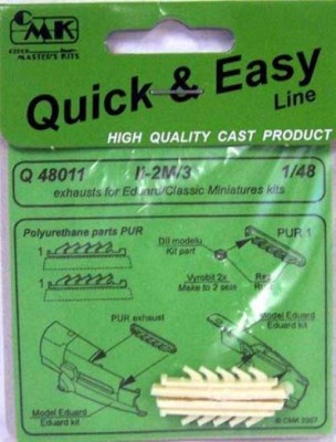 CMK Q48011 Il-2m3 - exhausts for EDU 1/48