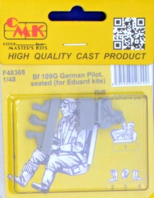 CMK F48368 Bf 109G German Pilot seated (EDU) 1/48
