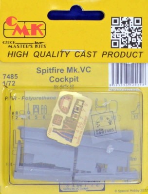 CMK 7485 Spitfire Mk.VC Cockpit set (AIRFIX) 1/72