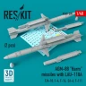Reskit RS48-390 AGM-88 'Harm' missiles w/ LAU-118A (2 pcs.) 1/48