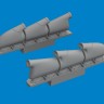 Eduard 672408 BRASSIN Spitfire Mk.V 3-stacks exh.rounded 1/72