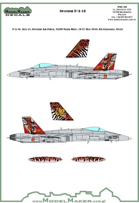 Model Maker Decals D48090A SPAIN McDonnell-Douglas F/A-18A Hornet 30 YEARS OF ALA 15 - NTM 2016 1/48