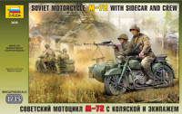Звезда 3639 Советский мотоцикл М-72 1/35