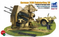 Bronco CB35057 German 2cm Flakvierling 38 w/trailer 1/35