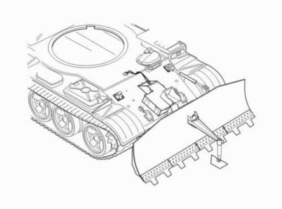 CMK 3048 Razor blade for soviet tanks T-55A/T-62 (BTU-55) 1/35