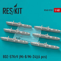 Reskit RS48-0153 BDZ-57KrV Racks (6 pcs.) 1/48