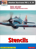 Hm Decals HMD-32002 1/32 Stencils Hawker Hurricane Mk.I,II,IV