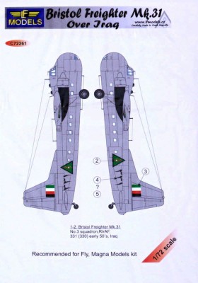 Lf Model C72261 Bristol Fighter Mk.31 over Iraq (FLY) декали 1/72