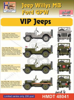 Hm Decals HMDT48041 1/48 Decals Jeep Willys MB/Ford GPW VIP Jeeps 4
