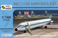 Mark 1 Models MKM144112 BAC 1-11-500 Super One-Eleven (3x camo) 1/144