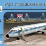 Mark 1 Models MKM144112 BAC 1-11-500 Super One-Eleven (3x camo) 1/144
