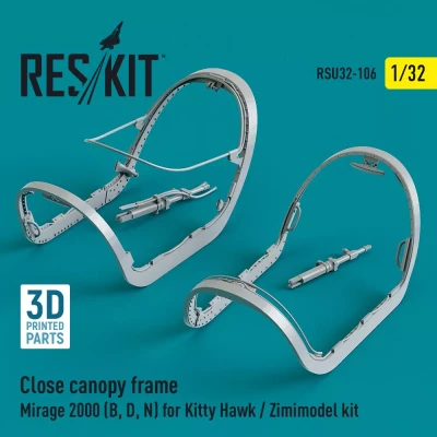 Reskit U32106 Close canopy frame Mirage 2000 B,D,N (KITTYH) 1/32
