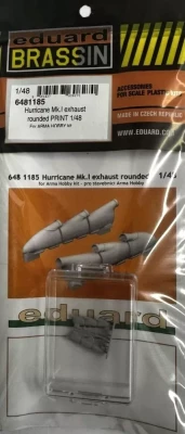 Eduard 6481185 BRASSIN Hurricane Mk.I exh.rounded (ARMA H.) 1/48