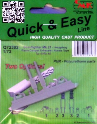 CMK Q72392 Beaufighter Mk.21 Hedg.Fl.Damper Exh.(Aussie) 1/72