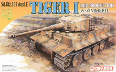 Dragon 7251 Pz.Kpfw. VI Tiger I (mid prod., w/zimmerit)