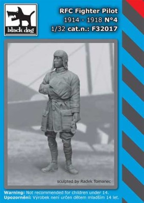 Black Dog F32017 RFC Fighter Pilot 1914-1918 No.4 (1 fig.) 1/32