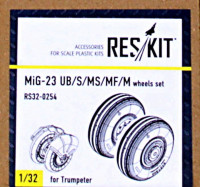 Reskit RS32-0254 MiG-23 (UB/S/MS/MF/M) Колеса (TRUMP) 1/32
