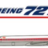 Mach 2 GP111TWA Boeing 727-200 TWA 1/72