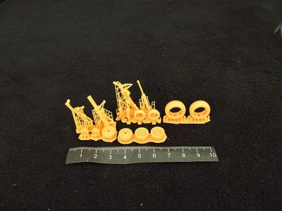 Metallic Details MDR48250 McDonnell F-4J/S Phantom II Landing Gears (designed to be used with Hasegawa kits) (3d-printed) 1/48