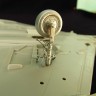 Metallic Details MDR48250 McDonnell F-4J/S Phantom II Landing Gears (designed to be used with Hasegawa kits) (3d-printed) 1/48
