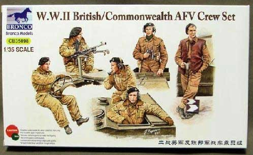 Bronco CB35098 British /Commonwealth AFV Crew set 1/35