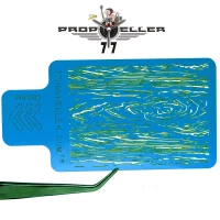 77 Propeller 77PRP009 Airbrush Stencils 'Wood TEXTURE' (90mm x 60mm)