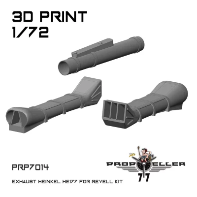 77 Propeller 77PRP-7014 Heinkel He 177 Exhaust (REV) 1/72