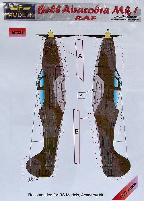 LF Model M7225 Mask Bell Airacobra Mk.I RAF (ACAD/RSMOD) 1/72
