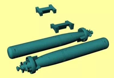 Lf Model 3D7224 Torpedo Mk.44 incl. racks (2 pcs.) 1/72