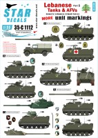 Star Decals 35-C1112 Lebanese Tanks & AFVs #5. More generic unit insignias 1/35