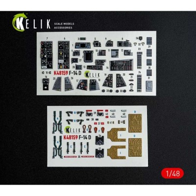 Reskit K48159 F-14D - interior 3D (GWH) 1/48