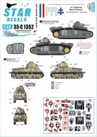 Star Decals 35-C1352 FFI # 1. Captured German Tanks. Pz.Kpfw.IV H Late , Sd.Kfz.251 D, Panzerwerfer 42, Tiger I , Jagdpanzer 38(t) Hetzer 1/35