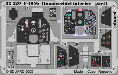 Eduard 32520 F-105G interior TRU