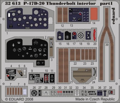 Eduard 32613 P-47D-20 interior S.A. TRU