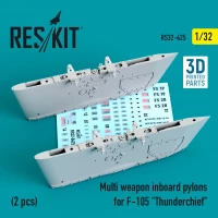 Reskit RS32-425 Multi weapon inboard pylons for F-105 (2 pcs) 1/32