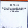 QuickBoost QB72624 British Phantom FG.1/FGR.2 radar waring rec. 1/72