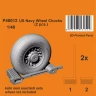 CMK P48012 US Navy Wheel Chocks (2 pcs.) 3D-Printed 1/48