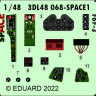 Eduard 3DL48068 F6F-3 SPACE (EDU) 1/48