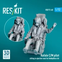 Reskit F72060 Rafale C pilot sitting in eject.seat (HOBBYB) 1/72