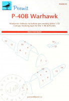 Peewit PW-M48010 1/48 Canopy mask P-40B Warhawk (AIRFIX)