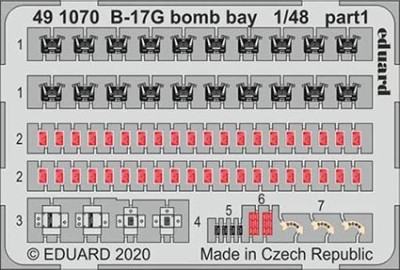 Eduard 491070 SET B-17G bomb bay (HKM)