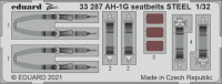 Eduard 33287 AH-1G seatbelts STEEL (ICM) 1/32
