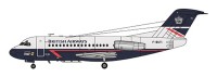 F-rsin Plastic FRP4098 Fokker F-28-1000 British Airways/TAT 1/144